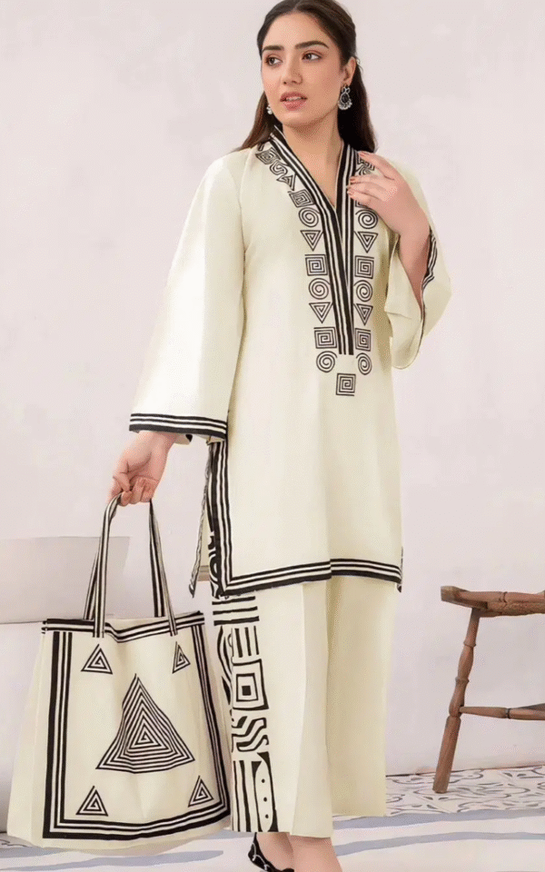 Bangkok Bloom Stitched Linen