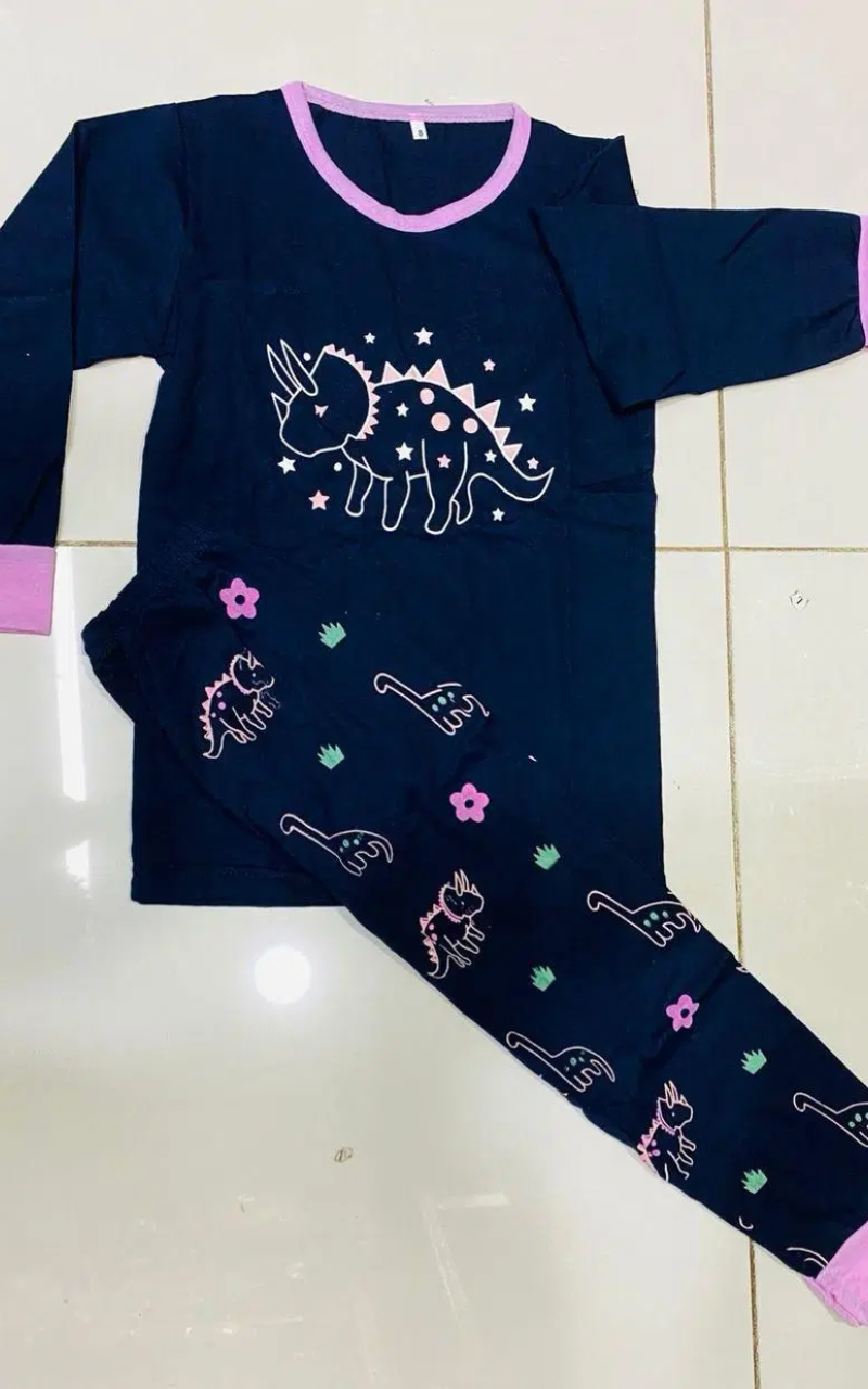 Blue Star Splash -Girls Cotton Jersey