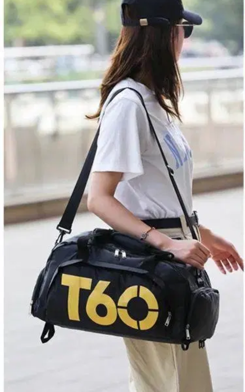 Teal Nylon Tote Backpack