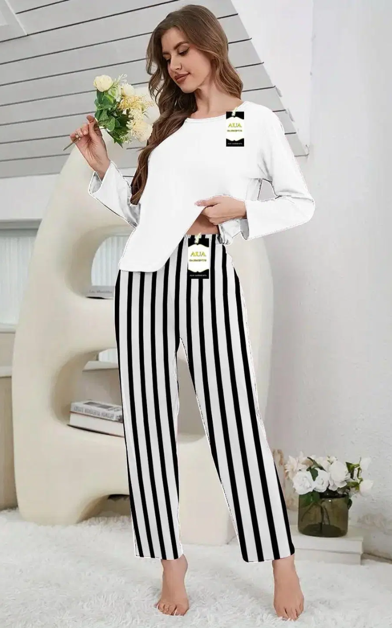 Muse Lounge Women's Night Suit - White