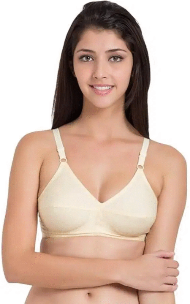 Pack Of 2, Spun Cotton Bra - Non-Padded Adjustable & Versatile
