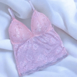 Jacquard Lace Work -Adjustable Plunge Bra